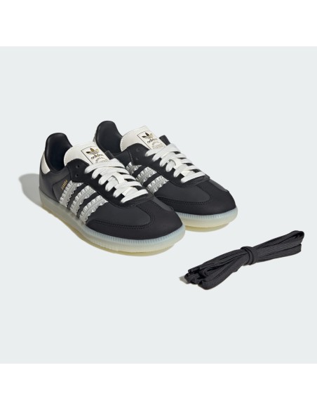 adidas Samba Ruffle Stripes Pack Black Off White Women's JR8831 MBS