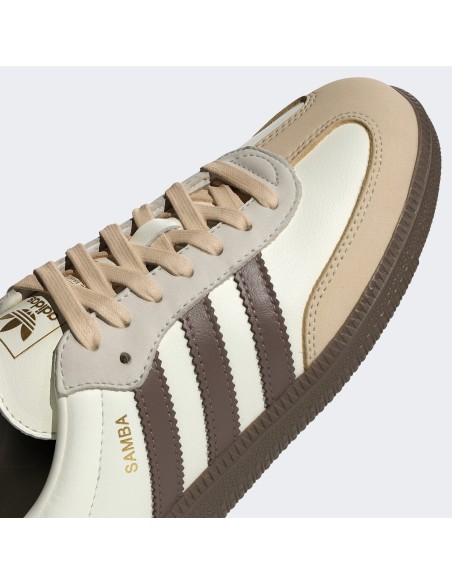 adidas Samba OG Off White Earth Strata Gum Women's JR8842 MBS