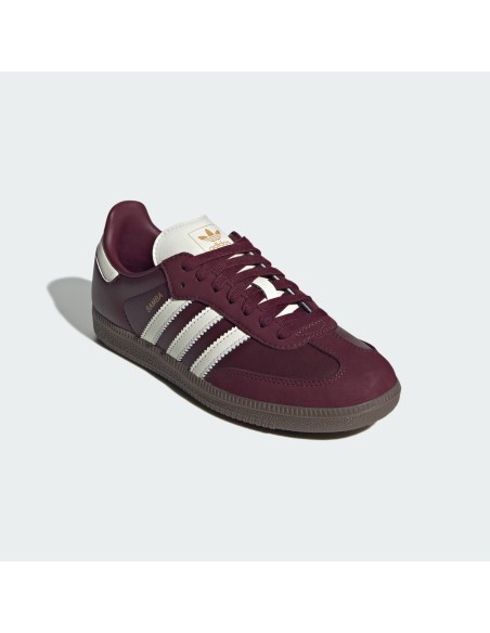 adidas Samba OG Maroon Off White Gum Women's JR8844 MBS