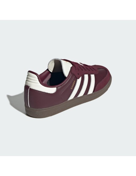 adidas Samba OG Maroon Off White Gum Women's JR8844 MBS