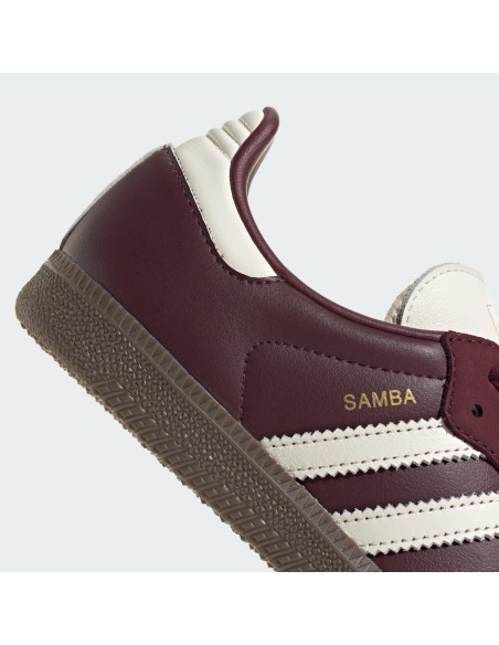 adidas Samba OG Maroon Off White Gum Women's JR8844 MBS