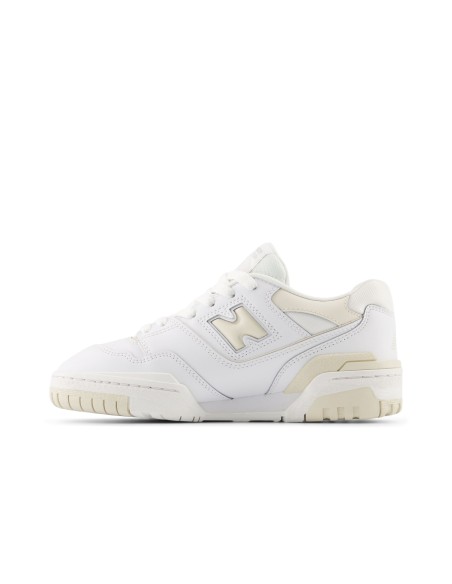New Balance 550 White Cream Leather GS GSB550BK MBS