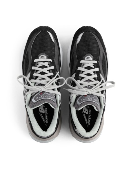 New Balance 990v6 MiUSA Black Grey White Women's W990BK6 MBS