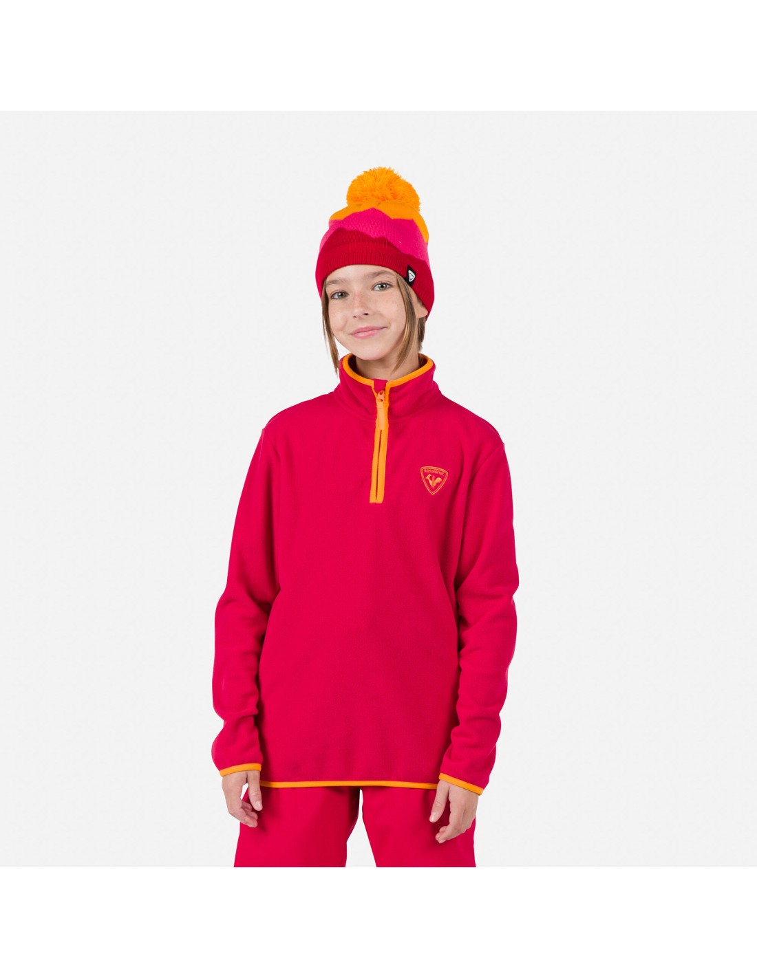 Rossignol Jr Strawpile Fleece Hz Sweatshirt Red