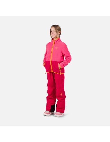 Rossignol Jr Strawpile Fleece Fz Pink Sweatshirt