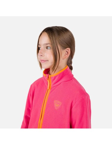 Rossignol Jr Strawpile Fleece Fz Pink Sweatshirt