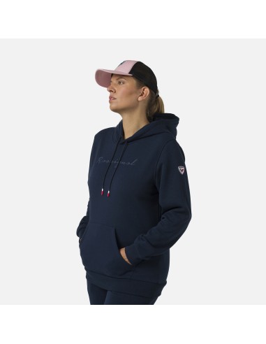 ROSSIGNOL W Logo Sweat Hood Fl navy blue