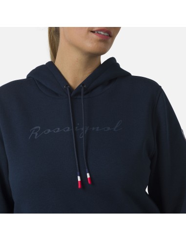 ROSSIGNOL W Logo Sweat Hood Fl navy blue