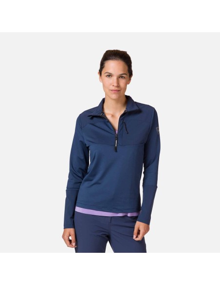 Rossignol W Skpr 12 Zip Sweatshirt Navy Blue