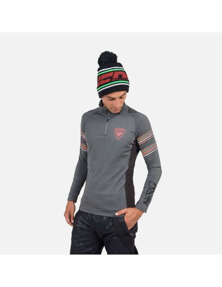 Rossignol Classique Hero 12 Zip TShirt Gray