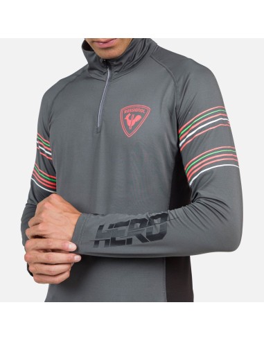 Rossignol Classique Hero 12 Zip TShirt Gray