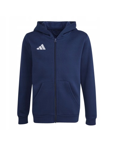 adidas Entrada 26 Full Zip Hoody for Kids Navy Blue KH1784