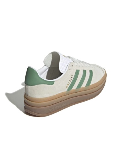 adidas Gazelle Bold Off White Preloved Green Women's IH7558 MBS
