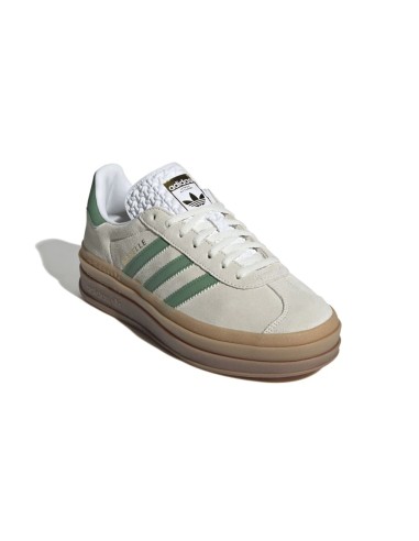 adidas Gazelle Bold Off White Preloved Green Women's IH7558 MBS