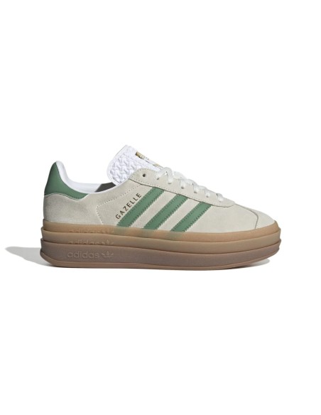 adidas Gazelle Bold Off White Preloved Green Women's IH7558 MBS