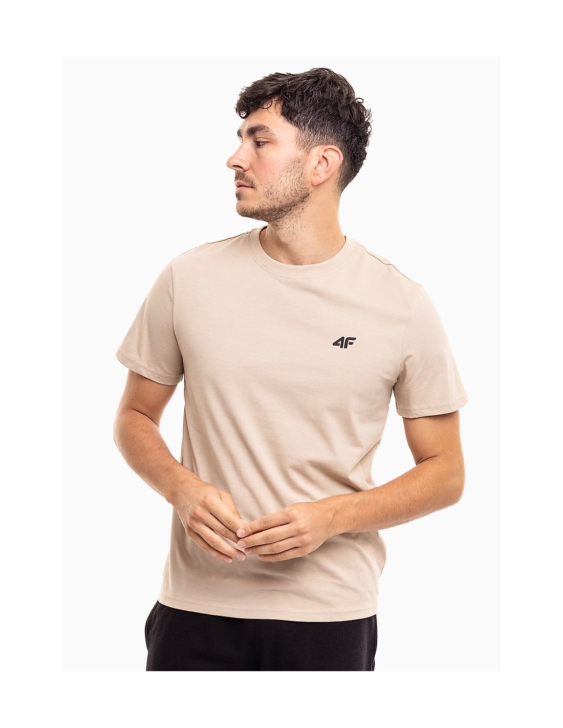 Men's T-Shirts 4F Beige
