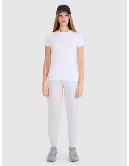 Women's slim plain T-shirt (2-pack) - Black & White