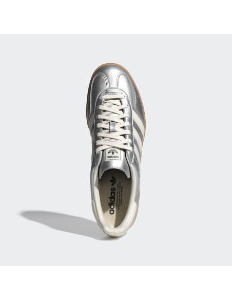 adidas Gazelle Indoor Silver Metallic Core White JR1206 MBS