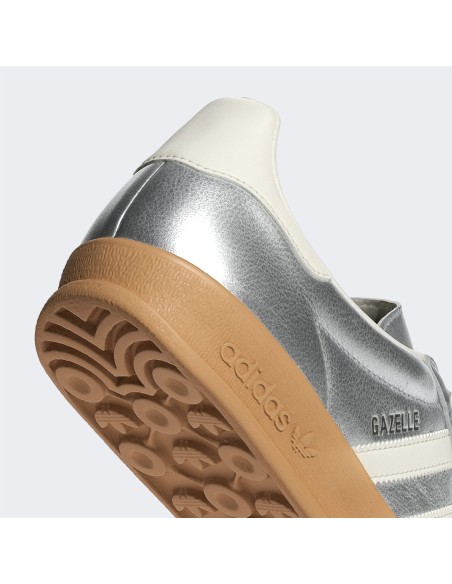 adidas Gazelle Indoor Silver Metallic Core White JR1206 MBS