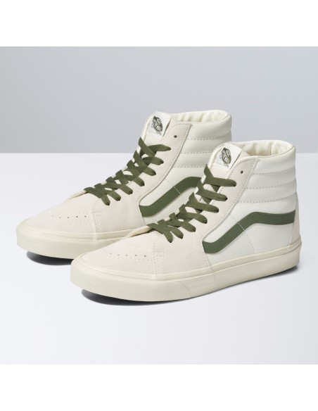 VANS UA SK8HI VINTAGE POP Men's High Top Suede Sneakers White VN0A4BVTR2S