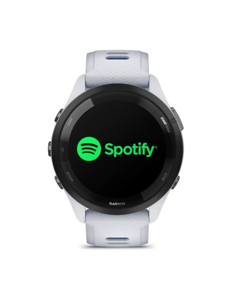 Garmin Forerunner 265 46mm Black Bezel with Whitestone Case White and Blue