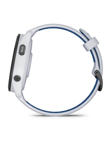 Garmin Forerunner 265 46mm Black Bezel with Whitestone Case White and Blue