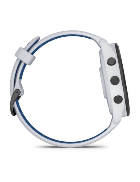 Garmin Forerunner 265 46mm Black Bezel with Whitestone Case White and Blue