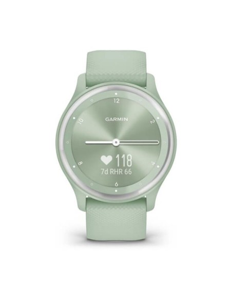 Garmin Vivomove Sport 40mm Agave Mint Silicone watch