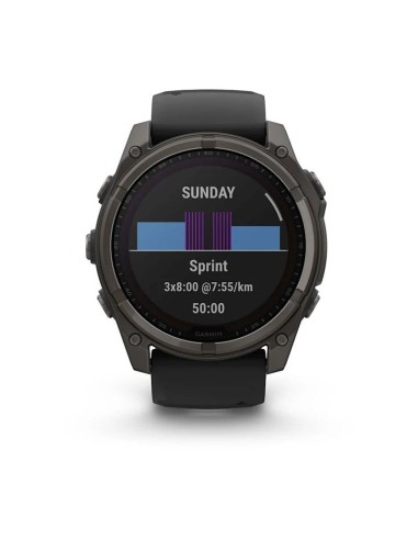Garmin Fenix 8 Solar Sapphire Titanium Carbon Gray DLC Black watch