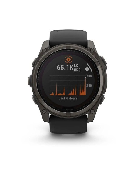 Garmin Fenix 8 Solar Sapphire Titanium Carbon Gray DLC Black watch