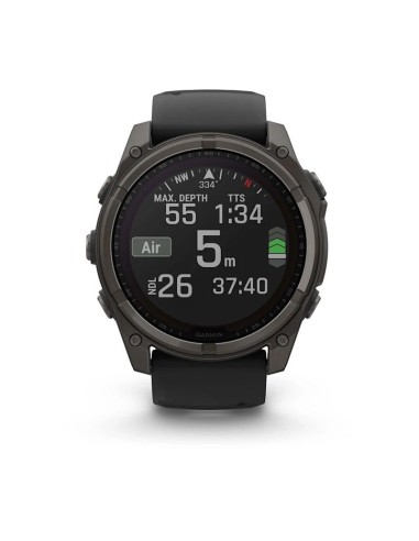 Garmin Fenix 8 Solar Sapphire Titanium Carbon Gray DLC Black watch