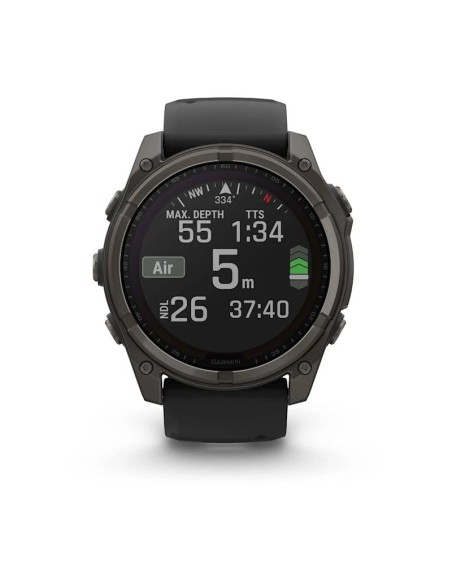 Garmin Fenix 8 Solar Sapphire Titanium Carbon Gray DLC Black watch