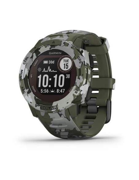 Garmin Instinct Solar Camo Watch Green 0100229306