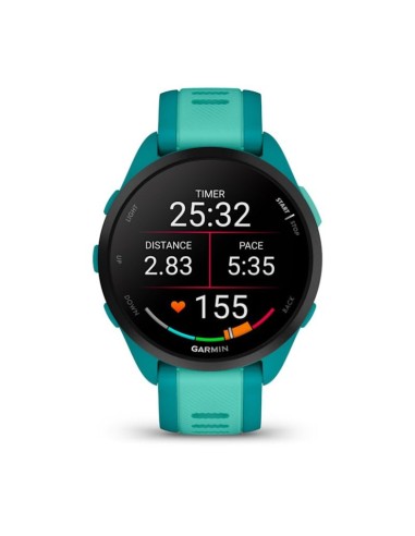 Garmin Forerunner 165 Music AMOLED 43mm Turquoise Aqua Sports Watch