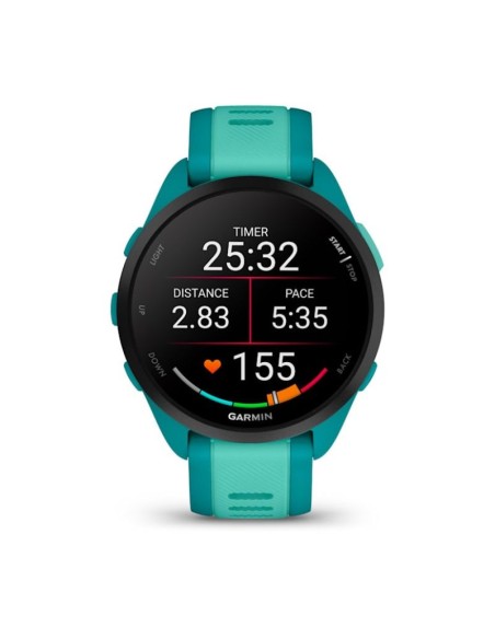 Garmin Forerunner 165 Music AMOLED 43mm Turquoise Aqua Sports Watch