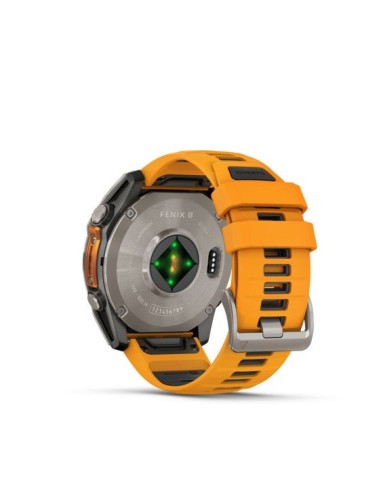 Garmin Fenix 8 AMOLED Sapphire Titanium Spark Orange Watch