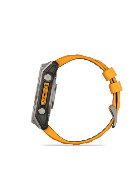 Garmin Fenix 8 AMOLED Sapphire Titanium Spark Orange Watch