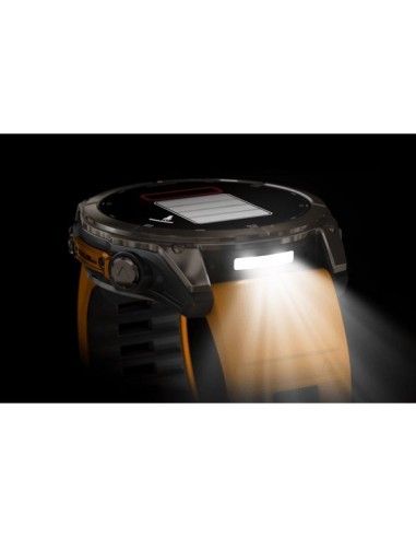 Garmin Fenix 8 AMOLED Sapphire Titanium Spark Orange Watch