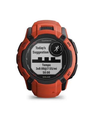 Garmin Instinct 2X SOLAR Sports Watch Red