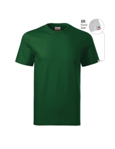 Base unisex tshirt bottle green brand label