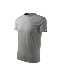 Base unisex Tshirt dark gray melange brand label