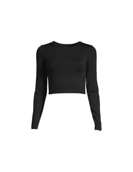 CASALL Crop Long Sleeve Tshirt black