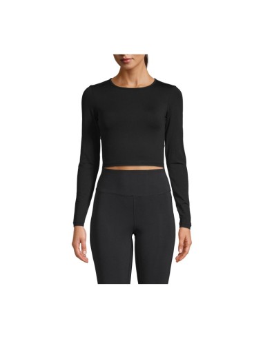 CASALL Crop Long Sleeve Tshirt black