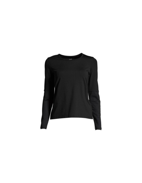 CASALL Essential Mesh Detail Long Sleeve Tshirt black