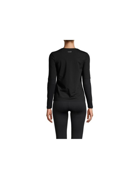 CASALL Essential Mesh Detail Long Sleeve Tshirt black
