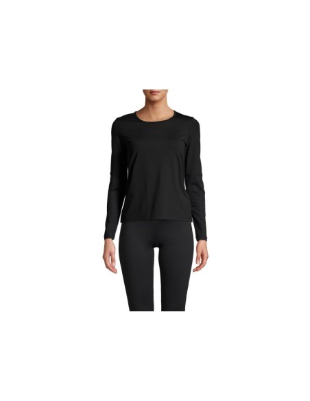 CASALL Essential Mesh Detail Long Sleeve Tshirt black