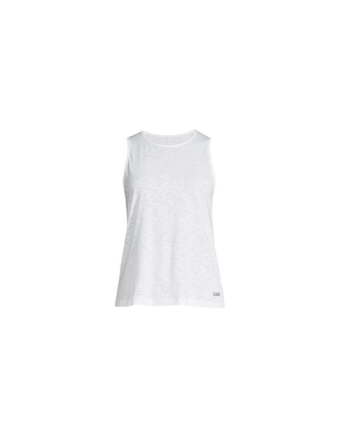 CASALL Soft Texture Tank White Training Tshirt