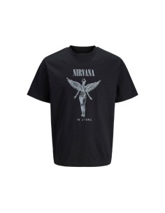 Jack Jones tshirt Nirvana JPRBLUNIRVANA SS TEE 12287521 BLACK