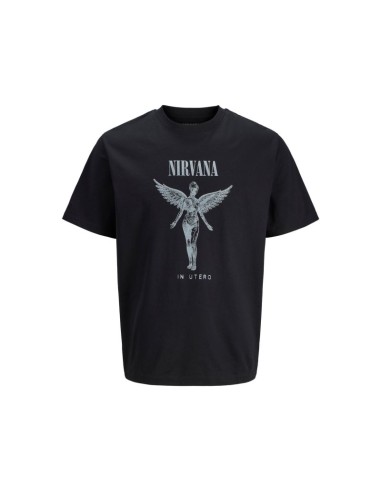 Jack Jones tshirt Nirvana JPRBLUNIRVANA SS TEE 12287521 BLACK