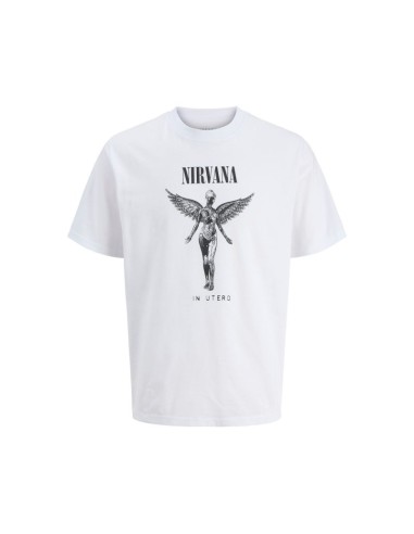 Jack Jones tshirt Nirvana JPRBLUNIRVANA SS TEE 12287521 BRIGHT WHITE